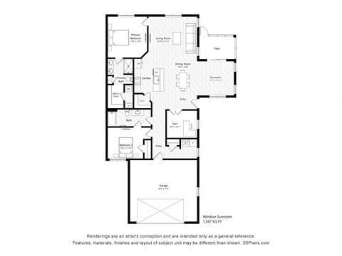 the floor plan of the residence